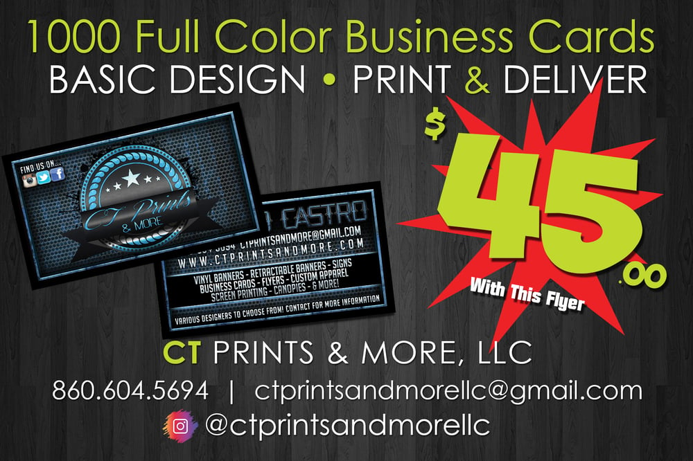 Current Sale on business cards!